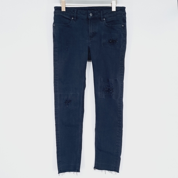 Escada Sport Black Distressed Jegging Cropped‎ Size 36 = US 6 - Picture 1 of 10